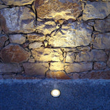 Level stainless steel in-ground spotlight round IP67